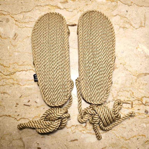 Nomadic State Of Mind Bondi Camel Tan Rope Vegan Unisex Sandals - Picture 3 of 8